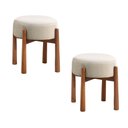 Ver imagem 1 de Conjunto - 2 Puffs Banqueta Lotus Luxo Castellar Móbile