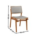 Ver imagem 2 de Conjunto com 2 Cadeiras em Madeira Eloa