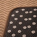 Ver imagem 5 de Jogo de Banheiro Linhas Poliéster Único 3 Peças Marrom Clara Luz Decora