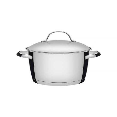 Caçarola Funda Tramontina Allegra em Aço Inox com Fundo Triplo 24 Cm 5,7 L Tramontina