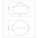 Ver mais imagens de Caçarola Funda Tramontina Allegra em Aço Inox com Fundo Triplo 24 Cm 5,7 L Tramontina