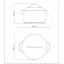 Ver imagem 4 de Caçarola Funda Tramontina Allegra em Aço Inox com Fundo Triplo 24 Cm 5,7 L Tramontina