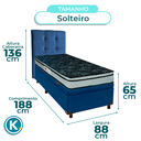 Ver imagem 3 de Cama + Bau Blindado e Colchão D28 Solteiro - Conforto Paropas + Cabeceira