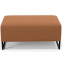 Ver imagem 6 de Puff Decorativo Sala de Estar Cléo 90cm Base de Ferro Preto W01 Bouclê Terracota - Lyam Decor