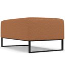 Ver imagem 5 de Puff Decorativo Sala de Estar Cléo 90cm Base de Ferro Preto W01 Bouclê Terracota - Lyam Decor