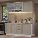 Ver imagem 1 de Armário de Cozinha Compacta 180 Cm Branco/crema Vik Madesa 03
