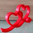 Ver imagem 3 de Estatueta Coração Romance 26cm - Decoração Casal Quarto Sala - Cor: Vermelho