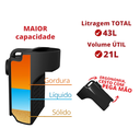 Ver imagem 4 de Super Caixa de Gordura 43 Litros com Cesto para Limpeza Cor Preto Durín