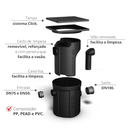 Ver imagem 2 de Super Caixa de Gordura 43 Litros com Cesto para Limpeza Cor Preto Durín