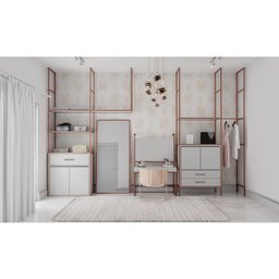 Perfil Alumínio Modular Link RM-283 Barra 03 metros Champagne Claro Rometal 01 Barra - 3