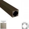 Perfil Alumínio Modular Link RM-283 Barra 03 metros Champagne Claro Rometal 01 Barra - 1
