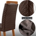 Ver imagem 5 de Mesa de Jantar Carolina 180cm Tampo MDF Vidro Canto Copo com 6 Cadeira Aline
