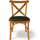Ver imagem 6 de Kit 08 Cadeiras Para Sala de Jantar e Estar Living Estofada Ávila L02 Couríssimo Verde Musgo - Lyam