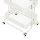 Ver imagem 4 de Carrinho Organizador Multiuso Anm6077 Anima Office 3 Cestos Fixos em Aço Branco