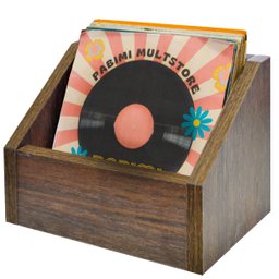 Nicho para Disco de Vinil Compacto 7 Polegadas Amadeirado - 1