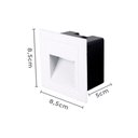 Ver imagem 2 de Balizador Nordecor Linder Embutir Quadrado Led Bivolt Branco 3000k Luz Amarela 2020