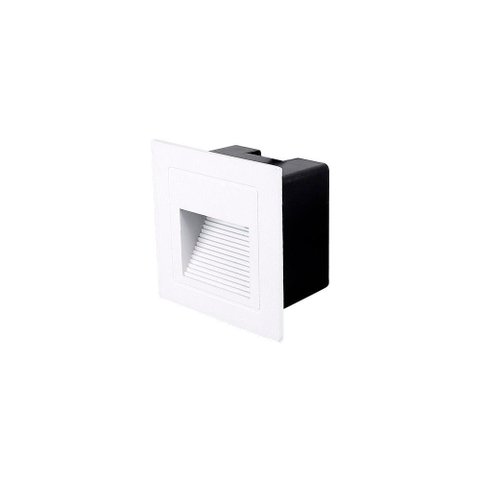 Balizador Nordecor Linder Embutir Quadrado Led Bivolt Branco 3000k Luz Amarela 2020