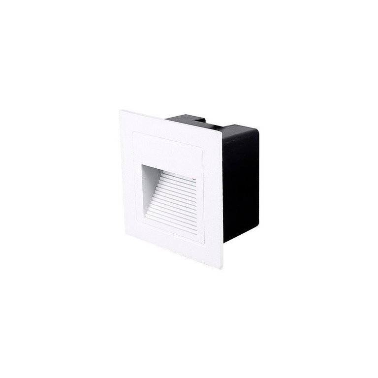 Balizador Nordecor Linder Embutir Quadrado Led Bivolt Branco 3000k Luz Amarela 2020