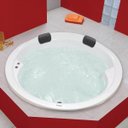 Ver imagem 2 de Banheira Hidromassagem Astra Firenze Super Luxo 160CMX160CMX45CM - 06 Jatos Gel Coat P3 sem Aquecedo Branco