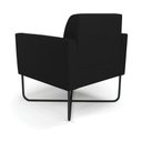 Ver imagem 5 de Kit 2 Poltronas Base X Industrial Preto Marisa Linho Preto A79 D03 - D'Rossi