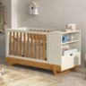 Berço Multifuncional BKids com Colchão D18 Off White/Freijó - Matic Móveis - 2