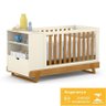 Berço Multifuncional BKids com Colchão D18 Off White/Freijó - Matic Móveis - 10
