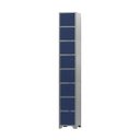 Ver imagem 1 de Armário Roupeiro De Aço 8 Portas Para Vestiário Academia Locker Azul Marinho