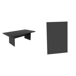 Kit com Mesa para Reunião 6 Lugares e Painel para Tv até 37 Polegadas - 2