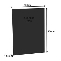 Kit com Mesa para Reunião 6 Lugares e Painel para Tv até 37 Polegadas - 7