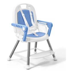 Cadeira Alimentacao Portatil Refeição Bebe Cadeirinha Azul - 4 Cadeira Alimentacao Portatil Refeição Bebe Cadeirinha Azul - 4