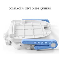 Cadeira Alimentacao Portatil Refeição Bebe Cadeirinha Azul - 6 Cadeira Alimentacao Portatil Refeição Bebe Cadeirinha Azul - 6