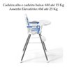 Cadeira Alimentacao Portatil Refeição Bebe Cadeirinha Azul - 2