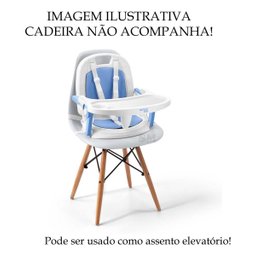 Cadeira Alimentacao Portatil Refeição Bebe Cadeirinha Azul - 3 Cadeira Alimentacao Portatil Refeição Bebe Cadeirinha Azul - 3