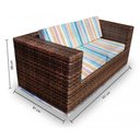 Ver imagem 2 de Conjunto Bora Bora - 1 Sofá 2 Lugares + 2 Poltronas + 1 Mesa de Centro - Boipeba
