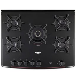 Fogão Dako 5 Bocas Supreme Glass com Mesa de Vidro Preto Bivolt - 8