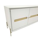 Ver imagem 6 de Balcão Buffet Paraty 167 Cm Laca Pés Metal e Palhinha Off White