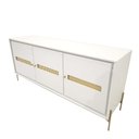 Ver imagem 4 de Balcão Buffet Paraty 167 Cm Laca Pés Metal e Palhinha Off White