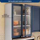 Ver imagem 7 de Cozinha Completa Modulada Americana 4 Peças com Paneleiro Duplo e Balcão com Tampo Unna Yescasa