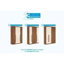 Ver imagem 4 de Guarda Roupa +cômoda 2 Peças Qc325 Jatoba/areia - Santos Andirá