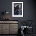 Ver imagem 2 de Quadro Decorativo Exú Capa Preta - 60x48cm:madeira Preta