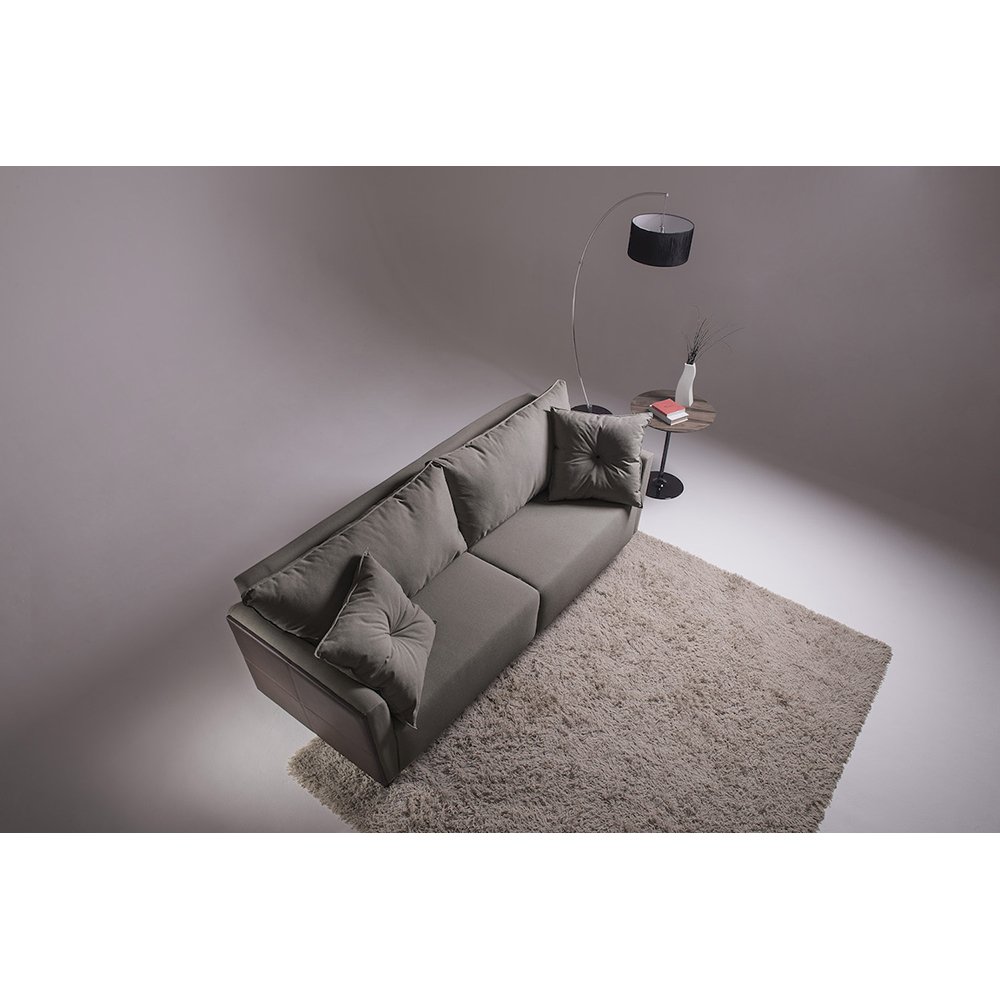 Sofá 2 Lugares de 80cm Gales SFN Marrom e Imbuia MadeiraMadeira