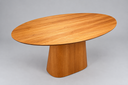 Ver imagem 3 de Mesa de Jantar Oval Aura Tampo em MDF 25mm Lmanina Natural de Madeira 140x90cm