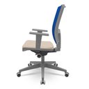 Ver imagem 2 de Cadeira Brizza Diretor Grafite Tela Azul Assento Poliester Fendi Autocompensador Piramidal - 66164