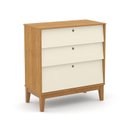 Ver imagem 2 de Jogo de Quarto Infantil Unique com Cômoda 3 Gavetas e Berço Freijó/off White/eco Wood - Matic Móveis