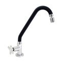 Ver imagem 1 de Torneira de Cozinha Gourmet Preto Mesa Bica Móvel Inox Silicone Arejador Articulado 1/4 de Volta