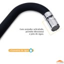 Ver imagem 4 de Torneira de Cozinha Gourmet Preto Mesa Bica Móvel Inox Silicone Arejador Articulado 1/4 de Volta