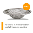 Ver imagem 3 de Torneira de Cozinha Gourmet Preto Mesa Bica Móvel Inox Silicone Arejador Articulado 1/4 de Volta