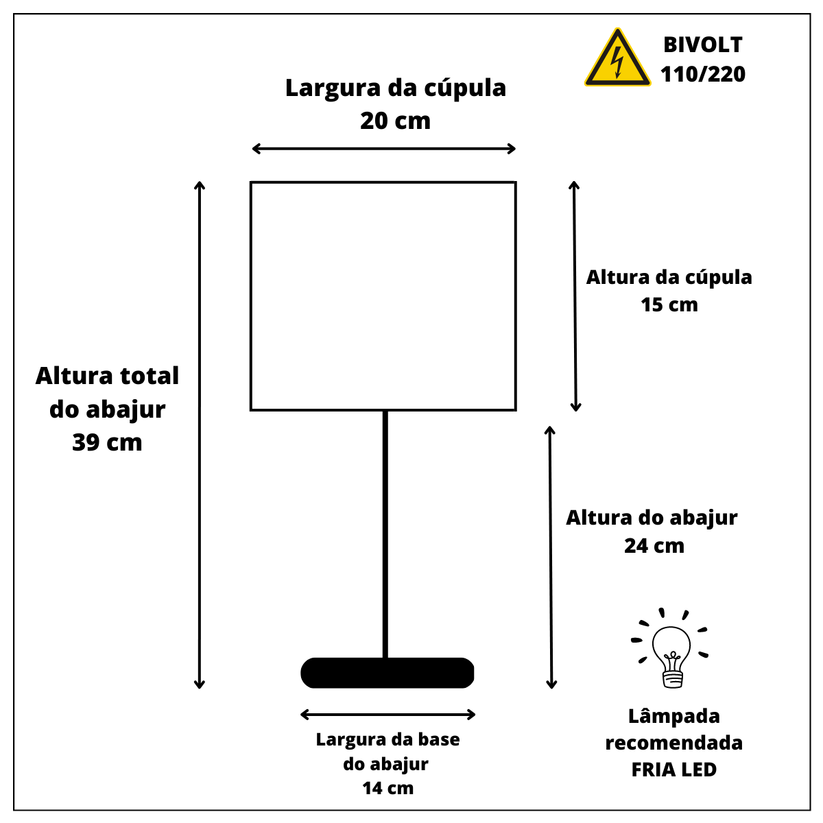 Kit 02 Abajur Quarto Luna Polido Cúpula Algodão Branca - 4