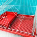 Ver imagem 6 de Kit Gaiola Furão Grande 3 Andares Bandeja Interna Bebedouro - Vermelho