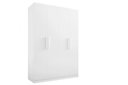 Ver imagem 1 de Guarda Roupa 4 Portas 3 Gavetas sem Pés Colibri Plus - D Doro Branco
